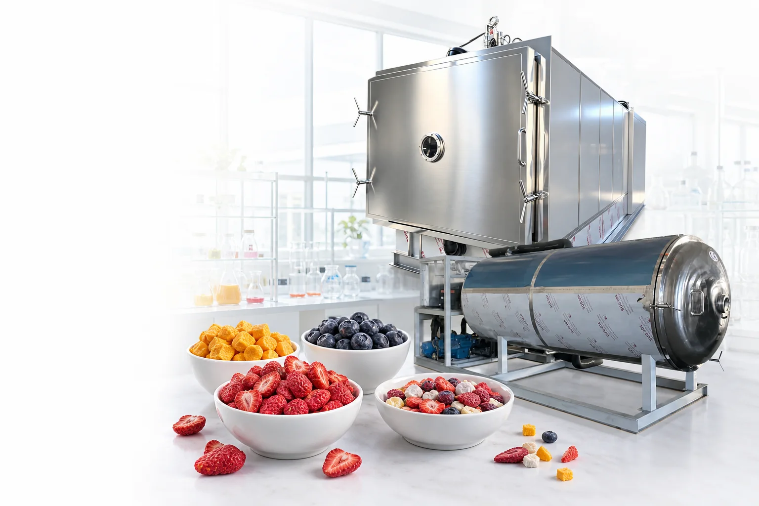 SHENSHENG food freeze-drying systems with representative freeze-dried fruit applications