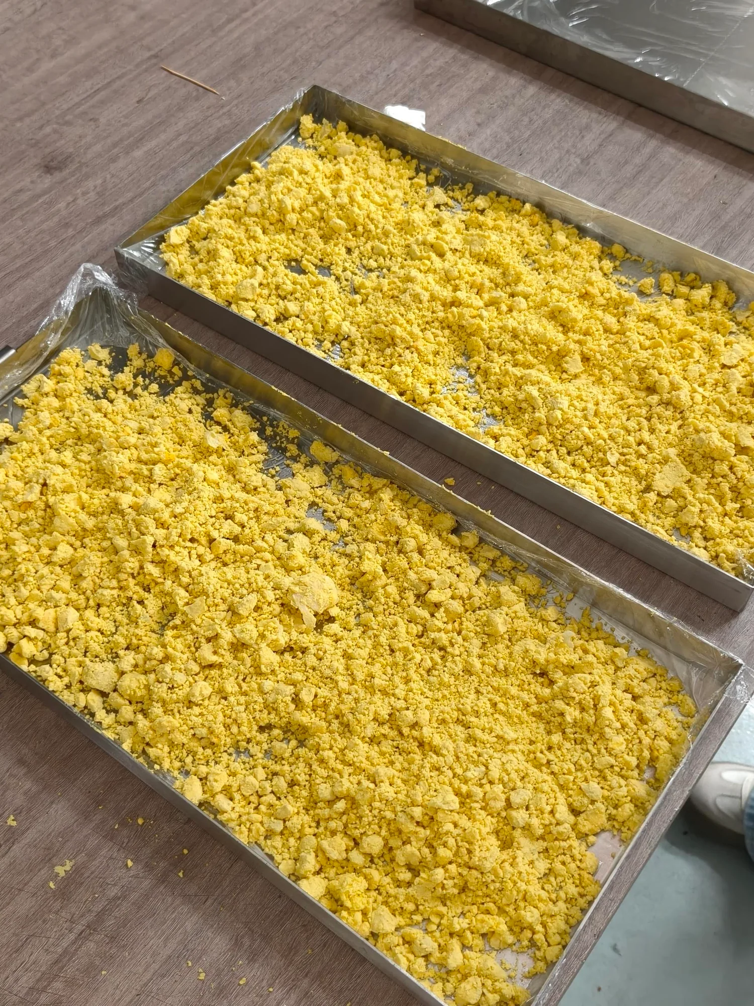 Egg-yolk ingredient freeze-drying application
